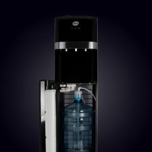 КУЛЕР ДЛЯ ВОДИ VIO Х601-FCB BLACK З КОМПРЕСОРНИМ ОХОЛОДЖЕННЯМ, НИЖНЄ ЗАВАНТАЖЕННЯ БУТЛЯ, ПІДЛОГОВИЙ