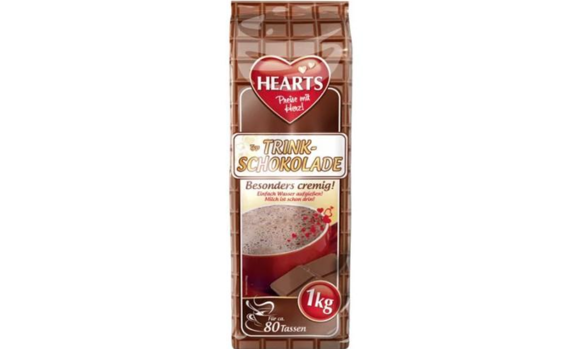 Капучино зі смаком гарячого шоколаду Hearts Cappuccino Trink Schokolade 1000г