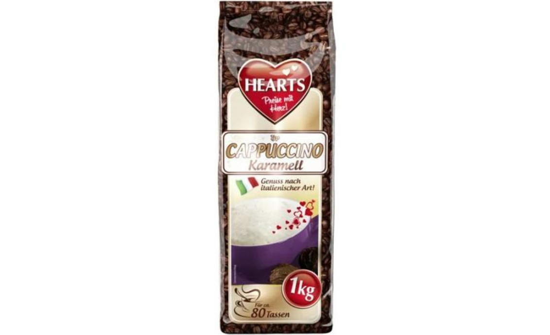 Капучино зі смаком карамелі Hearts Karamell 1000г