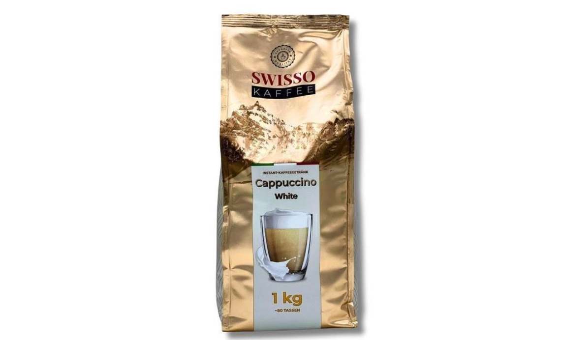 Капучино з делікатним молочним смаком SWISSO KAFFEE CAPPUCCINO White 1000г