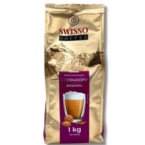 Капучино з ароматом амаретто SWISSO KAFFEE CAPPUCCINO Amaretto 1000г